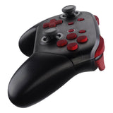 eXtremeRate Red Repair ABXY D-pad ZR ZL L R Keys for Nintendo Switch Pro Controller, DIY Replacement Full Set Buttons with Tools for Nintendo Switch Pro - Controller NOT Included - KRP302
