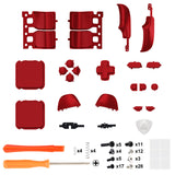 eXtremeRate Scarlet Red Replacement Full Set Buttons for Steam Deck Console - JESDP003