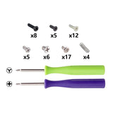 eXtremeRate Black Replacement ABXY Home Capture Plus Minus Keys Dpad L R ZL ZR Trigger for Nintendo Switch Lite, Full Set Buttons Repair Kits with Tools for Nintendo Switch Lite - HL509