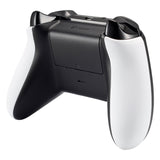 eXtremeRate White Soft Touch Grip Back Panels, Comfortable Non-Slip Side Rails Handles, Game Improvement Replacement Parts for Xbox One X & One S Controller - SXOJ0106