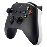 eXtremeRate White Soft Touch Grip Back Panels, Comfortable Non-Slip Side Rails Handles, Game Improvement Replacement Parts for Xbox One X & One S Controller - SXOJ0106