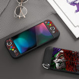 PlayVital ZealProtect Soft Protective Case for Switch OLED, Flexible Protector Joycon Grip Cover for Switch OLED with Thumb Grip Caps & ABXY Direction Button Caps - Clown Hahaha - XSOYV6029