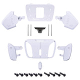 eXtremeRate Solid White Replacement Redesigned K1 K2 K3 K4 Back Buttons Housing Shell for PS5 Controller RISE4 Remap Kit - Controller & RISE4 Remap Board NOT Included - VPFM5002