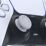 eXtremeRate Solid White & New Hope Gray Dual-Color Replacement Thumbsticks for PS5 Controller, Custom Analog Stick Joystick Compatible with PS5, for PS4 All Model Controller - JPF639
