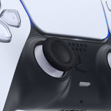 eXtremeRate Solid White & Black Dual-Color Replacement Thumbsticks for PS5 Controller, Custom Analog Stick Joystick Compatible with PS5, for PS4 All Model Controller - JPF638