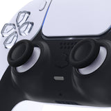 eXtremeRate Solid White & Black Dual-Color Replacement Thumbsticks for PS5 Controller, Custom Analog Stick Joystick Compatible with PS5, for PS4 All Model Controller - JPF638