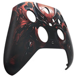 eXtremeRate Spider Armor Replacement Part Faceplate, Soft Touch Grip Housing Shell Case for Xbox Series S & Xbox Series X Controller Accessories - Controller NOT Included - FX3T197