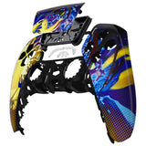 eXtremeRate Splattering Fighting Front Housing Shell Compatible with ps5 Controller BDM-010 BDM-020 BDM-030, DIY Replacement Shell Custom Touch Pad Cover Compatible with ps5 Controller - ZPFT1098G3
