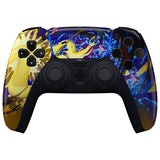 eXtremeRate Splattering Fighting Front Housing Shell Compatible with ps5 Controller BDM-010 BDM-020 BDM-030, DIY Replacement Shell Custom Touch Pad Cover Compatible with ps5 Controller - ZPFT1098G3