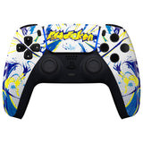 eXtremeRate Street Graffiti Front Housing Shell Compatible with ps5 Controller BDM-010 BDM-020 BDM-030, DIY Replacement Shell Custom Touch Pad Cover Compatible with ps5 Controller - ZPFT1097G3