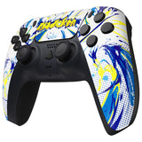 eXtremeRate Street Graffiti Front Housing Shell Compatible with ps5 Controller BDM-010 BDM-020 BDM-030, DIY Replacement Shell Custom Touch Pad Cover Compatible with ps5 Controller - ZPFT1097G3