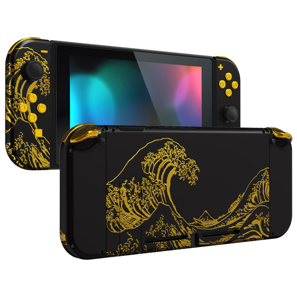 eXtremeRate The Great GOLDEN Wave Off Kanagawa - Black Back Plate for ...