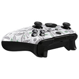 eXtremeRate The $100 Cash Money Faceplate Cover, Soft Touch Front Housing Shell Case Replacement Kit for Xbox One Elite Series 2 Controller Model 1797 and Core Model 1797 and Core Model 1797 - Thumbstick Accent Rings Included - ELS210