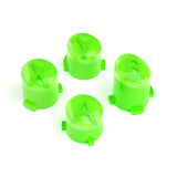 eXtremeRate Three-Carmine Green & Clear ABXY Action Buttons with Classic Symbols for Xbox Series X & S Controller & Xbox One S/X & Xbox One Elite V1/V2 Controller - JDX3M014