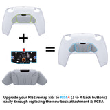 eXtremeRate Turn RISE to RISE4 Kit – Redesigned New Hope Gray K1 K2 K3 K4 Back Buttons Housing & Remap PCB Board for PS5 Controller eXtremeRate RISE & RISE4 Remap kit - Controller & Other RISE Accessories NOT Included - VPFM5010P