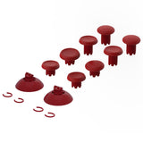 eXtremeRate ThumbsGear V3 Interchangeable Thumbsticks for Xbox Core Controller, 4 Height Adjustable Convex and Concave Grip Joysticks for Xbox One S/X/Elite, for Nintendo Switch Pro Controller - Carmine Red - VRVX3M004