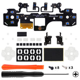 eXtremeRate Light Version Whole Clicky Kit for PS5 Controller Shoulder Face Dpad Buttons, Custom Micro Switch Clicky Hair Trigger Kit and Tactile Face Buttons Mouse Click for PS5 Controller BDM-030 - PFMD013