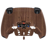 eXtremeRate Wood Grain Remappable RISE 4.0 Remap Kit for ps5 Controller BDM-030, Upgrade Board & Redesigned Back Shell & 4 Back Buttons for ps5 Controller - Controller NOT Included - YPFS2001G3