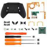 eXtremeRate Black Lofty Remappable Remap & Trigger Stop Kit, Upgrade Boards & Redesigned Back Shell & Side Rails & Back Buttons & Trigger Lock for Xbox One S / X Controller Model 1708 - X1RM012