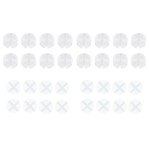 eXtremeRate 32 pcs Replacement Silicone Rubber Button Pads for eXtremeRate ABXY Clicky kit V2 Compatible with Xbox Core Controller & Xbox Series X/S Controller (Model 1914) & Xbox One X/S Controller (Model 1708) - X3GZ077