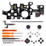 eXtremeRate Multi-Colors Luminated Dpad Thumbsticks Start Back Sync ABXY Buttons for Xbox Series X / S Controller, Black Classical Symbols Buttons DTF LED Kit for Xbox Core Controller - X3LED03
