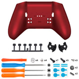eXtremeRate Replacement Bottom Shell Case for Xbox Elite Series 2 Controller, Custom Scarlet Red Back Housing Shell Cover for Xbox Elite Series 2 Core Wireless Controller Model 1797 - WITHOUT Controller - XDHE2P002