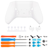 eXtremeRate Replacement Bottom Shell Case for Xbox Elite Series 2 Controller, Custom White Back Housing Shell Cover for Xbox Elite Series 2 Core Wireless Controller Model 1797 - WITHOUT Controller - XDHE2P003