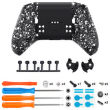 eXtremeRate Replacement Bottom Shell Case for Xbox Elite Series 2 Controller, Custom Textured White Back Housing Shell Cover for Xbox Elite Series 2 Core Wireless Controller Model 1797 - WITHOUT Controller  - XDHE2P008