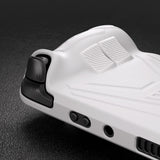 PlayVital Armor Series Protective Case for Steam Deck, Soft Cover Silicone Protector for Steam Deck with Back Button Enhancement Designed & Thumb Grips Caps - White - XFSDP002