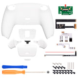 eXtremeRate White Back Paddles Remappable Rise 2.0 Remap Kit for PS5 Controller BDM-010/020, Upgrade Board & Redesigned Back Shell & Back Buttons Attachment for PS5 Controller - Controller NOT Included - XPFP3008G2