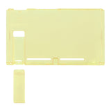 eXtremeRate Amber Yellow Console Back Plate DIY Replacement Housing Shell Case with Kickstand for Nintendo Switch Console - ZM509