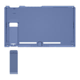 eXtremeRate Clear Deep Ocean Blue Console Back Plate DIY Replacement Housing Shell Case with Kickstand for Nintendo Switch Console - ZM512