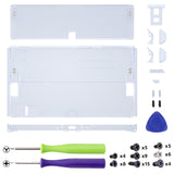 eXtremeRate Glacier Blue Console Back Plate DIY Replacement Housing Shell Case with Kickstand for Nintendo Switch OLED – Console and Joycon NOT Included - ZNSOM5003