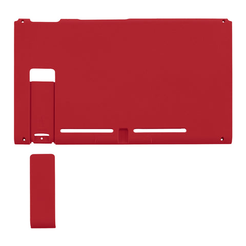 eXtremeRate Passion Red Console Back Plate DIY Replacement Housing Shell Case with Kickstand for Nintendo Switch Console - ZP312