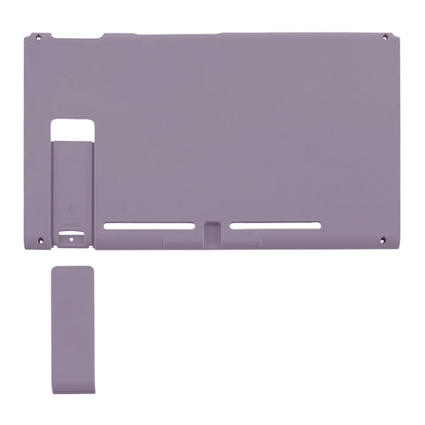 eXtremeRate Dark Grayish Violet Console Back Plate DIY Replacement Housing Shell Case with Kickstand for Nintendo Switch Console - ZP320