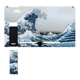 eXtremeRate The Great Wave Console Back Plate DIY Replacement Housing Shell Case with Kickstand for Nintendo Switch Console - ZT101