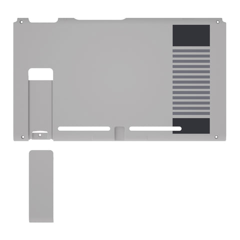 eXtremeRate Classics NES Style Console Back Plate DIY Replacement Housing Shell Case with Kickstand for Nintendo Switch Console - ZT102