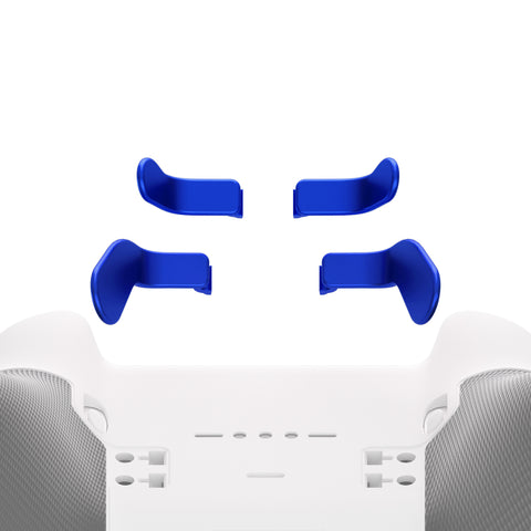 eXtremeRate 4 pcs Metallic Blue Replacement Stainless Steel Paddles for Xbox One Elite Controller Seies 2 - IL320