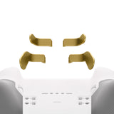 eXtremeRate 4 pcs Metallic Hero Gold Replacement Stainless Steel Paddles for Xbox One Elite Controller Seies 2 - IL318