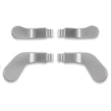 eXtremeRate 4 pcs Metal Silver Replacement Stainless Steel Paddles for Xbox One Elite Controller Seies 2 - IL310