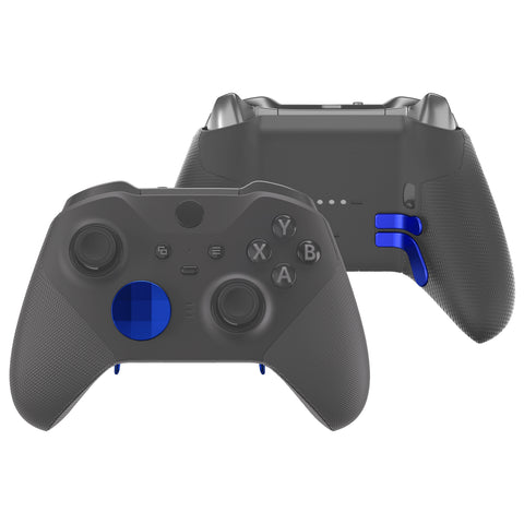 eXtremeRate 6 in 1 Metallic Blue Replacement Magnetic Stainless Steel Back Paddles For Xbox Elite & Elite Series 2 Controller - IL510