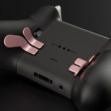 eXtremeRate 6 in 1 Metallic Rose Gold Replacement Magnetic Stainless Steel Back Paddles For Xbox Elite & Elite Series 2 Controller - IL508