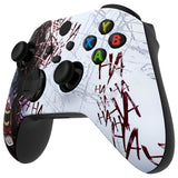 eXtremeRate Clown HAHAHA ASR Version Front Housing Shell with Accent Rings for Xbox Series X/S Controller, Custom Soft Touch Cover Faceplate for Xbox Core Controller Model 1914 - Controller NOT Included - YX3T112