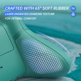 eXtremeRate ASR Version Performance Rubberized Full Set Shell Buttons with Redesigned Grip Diamond Texture Handles Backplate Case for Xbox Series X/S & Xbox Core Controller - Jade Dragon - Cloud Dominator - GVNX3T005