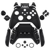 eXtremeRate ASR Version Performance Redesigned Full Set Shell Buttons with Ergonomic Trigger Stop Rubberized Grip for Xbox Series X/S Controller & Xbox Core Controller - Diamond Textured Black - KDXX3C007