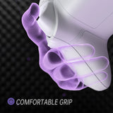 eXtremeRate ASR Version Performance Redesigned Full Set Shell Buttons with Ergonomic Trigger Stop Rubberized Grip for Xbox Series X/S Controller & Xbox Core Controller - Diamond Frosted White - KDXX3C006