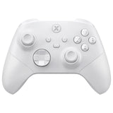 eXtremeRate ASR Version Performance Redesigned Full Set Shell Buttons with Ergonomic Trigger Stop Rubberized Grip for Xbox Series X/S Controller & Xbox Core Controller - Diamond Frosted White - KDXX3C006