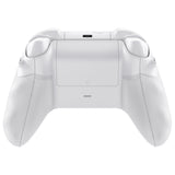 eXtremeRate ASR Version Performance Redesigned Full Set Shell Buttons with Ergonomic Trigger Stop Rubberized Grip for Xbox Series X/S Controller & Xbox Core Controller - Diamond Frosted White - KDXX3C006