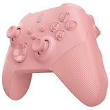 eXtremeRate ASR Version Performance Redesigned Full Set Shell Buttons with Ergonomic Trigger Stop Rubberized Grip for Xbox Series X/S Controller & Xbox Core Controller - Diamond Pale Red - KDXX3C003