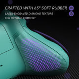 eXtremeRate ASR Version Performance Redesigned Full Set Shell Buttons with Ergonomic Trigger Stop Rubberized Grip for Xbox Series X/S Controller & Xbox Core Controller - Diamond Teal Green - KDXX3C005